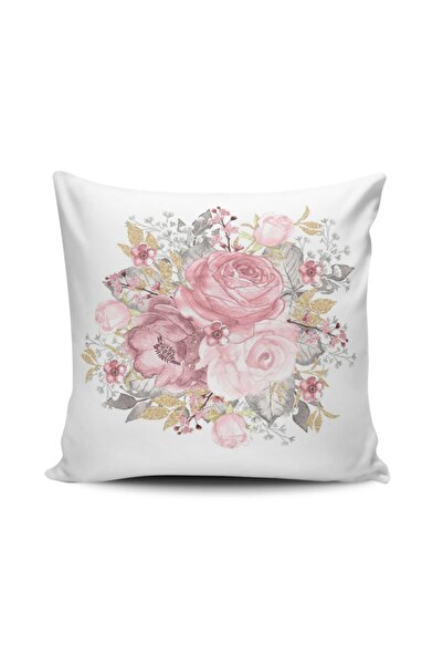 Alkan Homes غطاء وسادة مطبوع رقميًا بنمط الورد