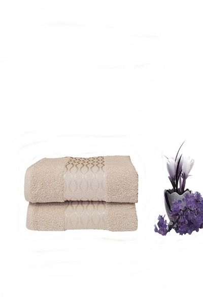 Özdilek 2 Pieces Elissa Hand Face Towel Beige