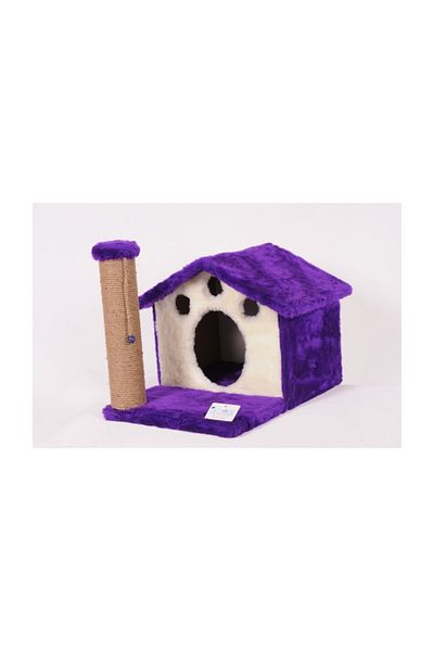 Cathause Cat House Cat Scratching Platform Home Y01 Purple 55 Cm