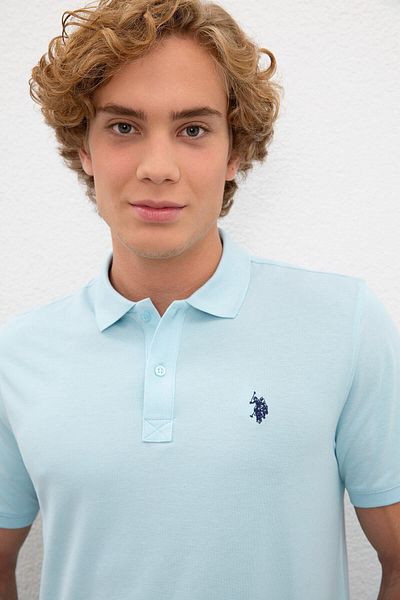 U.S. Polo Assn. Tricou albastru pentru bărbați