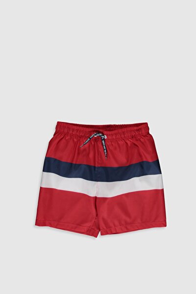 LC Waikiki Erkek Çocuk Canlı Kırmızı Gzx Deniz Şortu