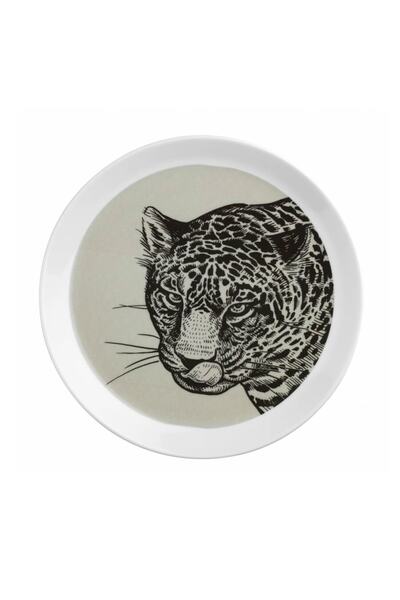 Kütahya Porselen Doğadakiler 27 cm Serving Plate Tiger