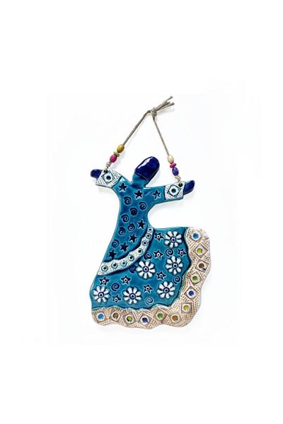 CajuArt Decorative Ceramic Whirling Dervish Shaped Wall Door Ornament