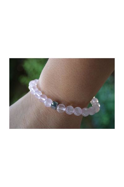 Stoneage Jewellery Pink Quartz Bracelet Unisex