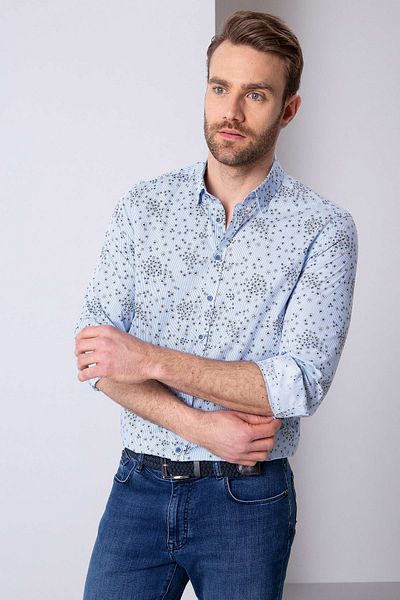 Pierre Cardin Μπλε Slim Fit πουκάμισο - Κομψό και άνετο
