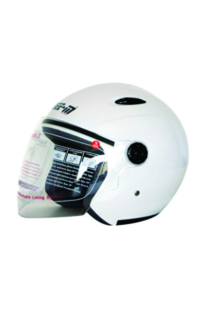Free-M 601 Açık Kask Yarım Kask (beyaz) Xl