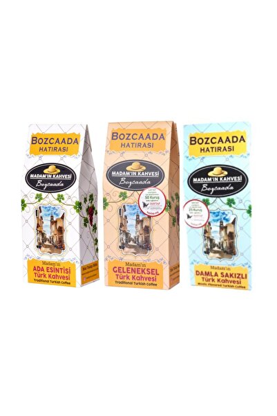 Madamın Kahvesi Ada Esintisi Aromalı & Geleneksel Türk Kahvesi & Damla Sakızl...