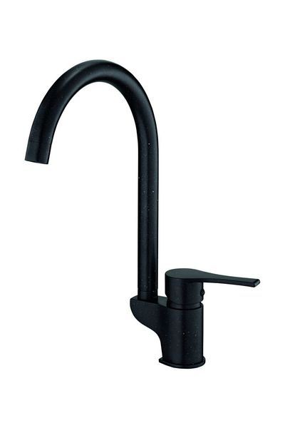 GPD Single Body Sink Faucet Atros Black Granite Color Mte65-sg