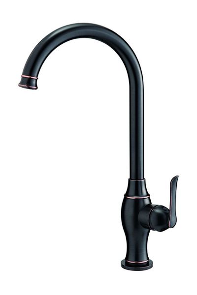 GPD Single Body Sink Faucet Tauro Black Mte150-o