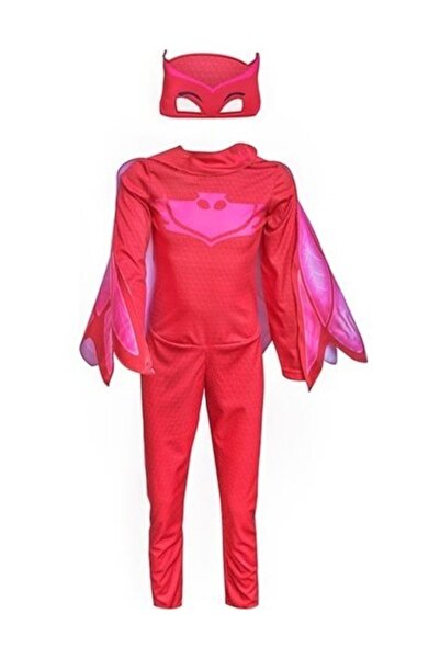 Evistro Pijamaskeliler Kostümü Baykuş Kız Kostüm L Beden 7-9 Yaş