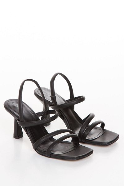 derithy Thin Heeled Elastic Jurdan Sole Summer Sandals Shoes-Byc2710-Black