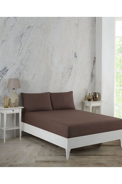MCN Tekstil Cotton Fitted Sheet 160x200 Double