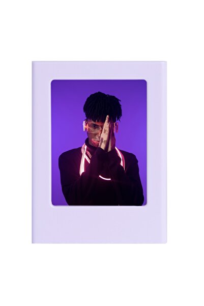 Fujifilm Instax Mini Film Uyumlu Lila Mıknatıslı Fotoğraf Çerçevesi