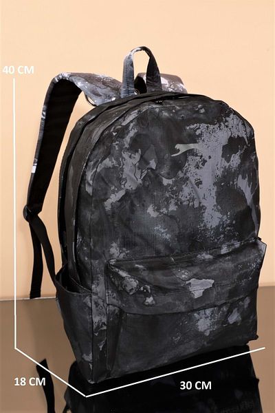 Konfores Slazenger 1690-Γυμνάσιο Γυμνασίου και Casual σακίδιο πλάτης με ανατομική υποστήριξη πλάτης μαύρο γκρι