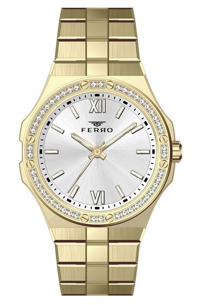 FERRO FL21358A-B 34 mm Gold Women's Wristwatch