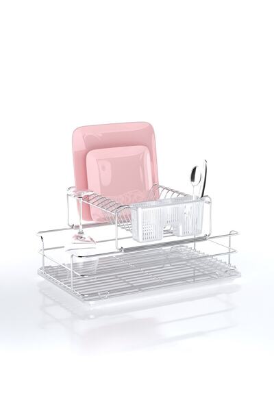 Teknotel İKİ KATLI BULAŞIKLIK TABAKLIK KROM KB015