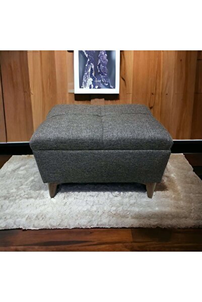 Emirhan mobilya Sandıklı Puf 60x40 Yükseklik 45 Keten Kumaş