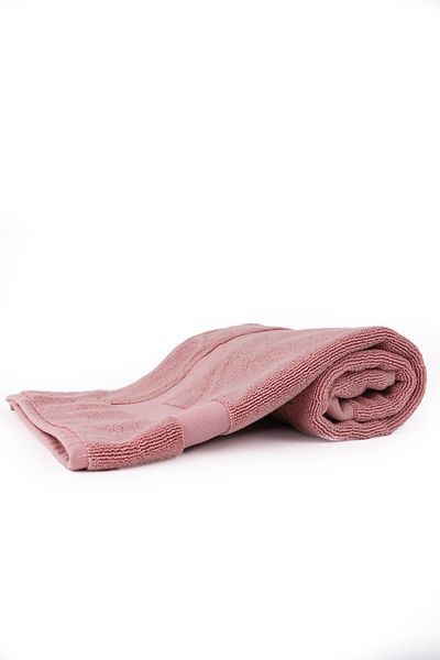 Taka Fabrics Πετσέτα ποδιών μπάνιου 100% βαμβακερή 50Χ80 εκ. Ροζ