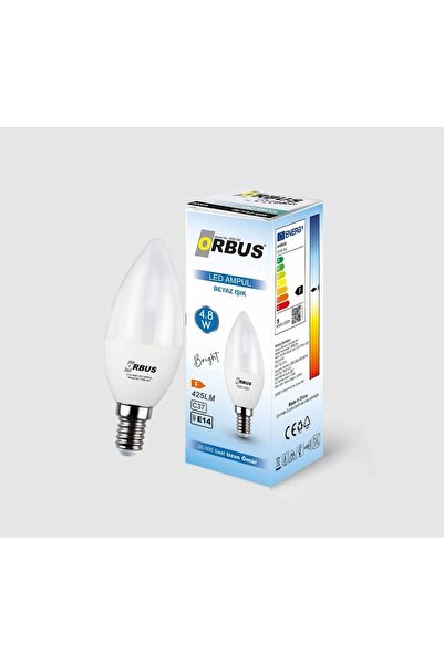 ORBUS Bright LED 4.8W BEYAZ IŞIK E14 425Lm