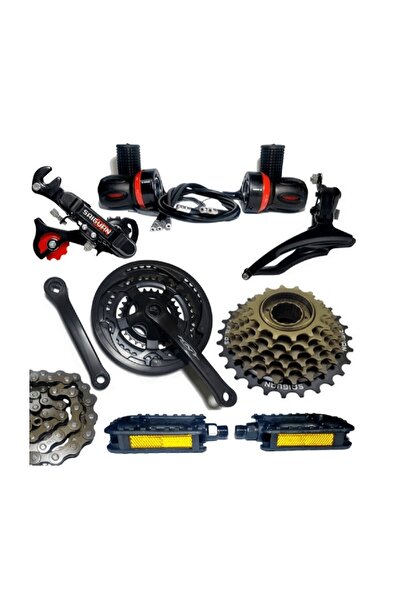 Sunrun 3x7 21 Vites Arka Orta Zincir Pedal Vites Kolu Grup Seti