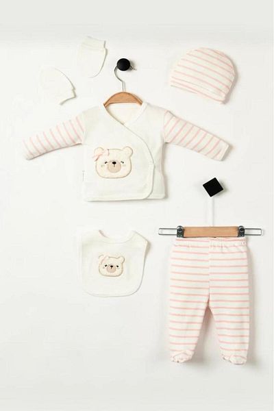webombinoo 5 piece hospital bodysuit set newborn organic