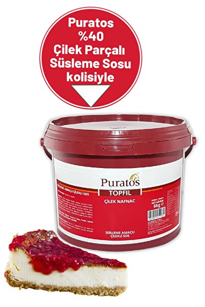 PURATOS Topfil Çilek NafNac Süsleme Amaçlı Sos 6 Kg. (Kolisiyle)