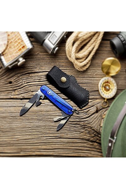 Victorinox 1.3603.t2k Deri Kılıflı Şeffaf Mavi Renk 12 Fonksiyon Spartan Çakı