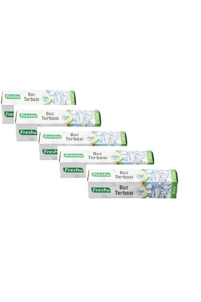 FRESHUP Buz Torbası - 10'lu (280 Küp) X 5 Paket