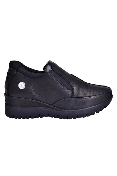 Mammamia D23KA-6350 Women's Black Nubuck Leather Shoes