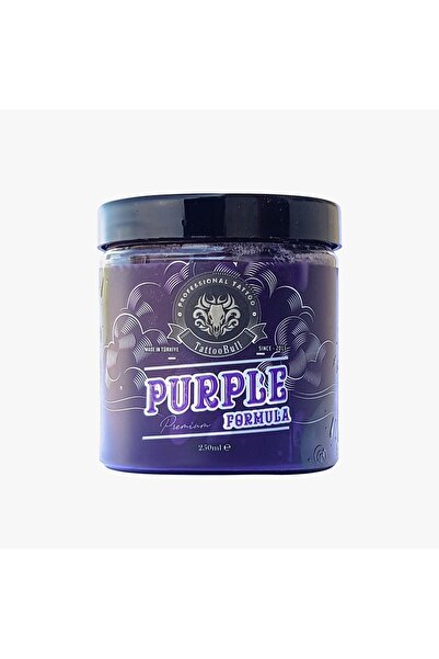 TattooBull Purple Formula Profesyonel Dövme Glide & Bakım Kremi – 250 ml