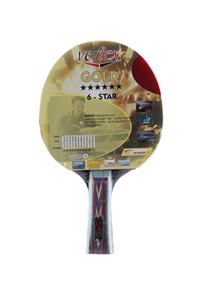 VERTEX Gold 6 Yıldız Masa Tenisi Raketi