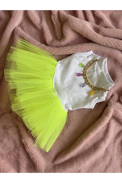 Barneystore Cat Dog Gelibon Necklace Tutu Dress