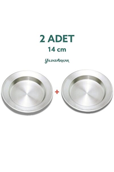 YILDIZ ARKAR Alüminyum Künefe Kadayıf Tepsisi Tabağı 2 Adet 14 Cm (20CM)