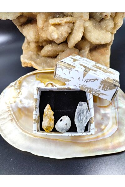 DOĞAL TAŞ CENNETİ SİTRİN, AYTAŞI ve KRİSTAL KUVARS DOĞAL TAŞ CÜZDAN BOY (SERT...