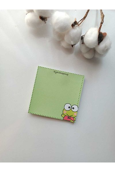 EyER Shoping Sanrio Hello Kitty Memopad Notepad Memo Pad Check Pluck Glue Notebook Green