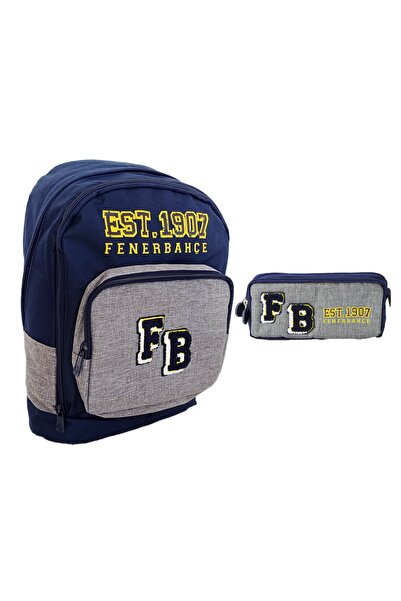 Me Çanta Fenerbahçe Okul Sırt Çantası Kalemlik Kalem Çantası 2'li Set