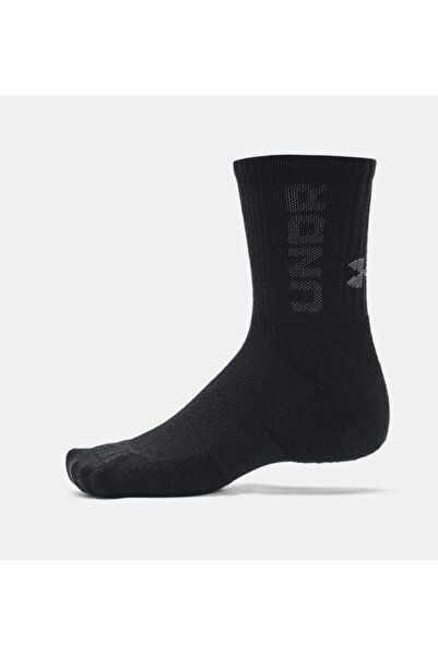 Under Armour Unisex UA 3-Maker 3’lü Paket Mid-Crew Çorap 1373084-001