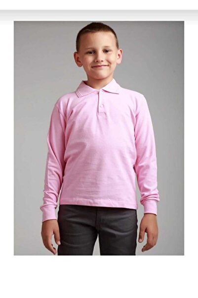 Yakalaa Uzun Kollu Polo Yaka Okul Tshirt