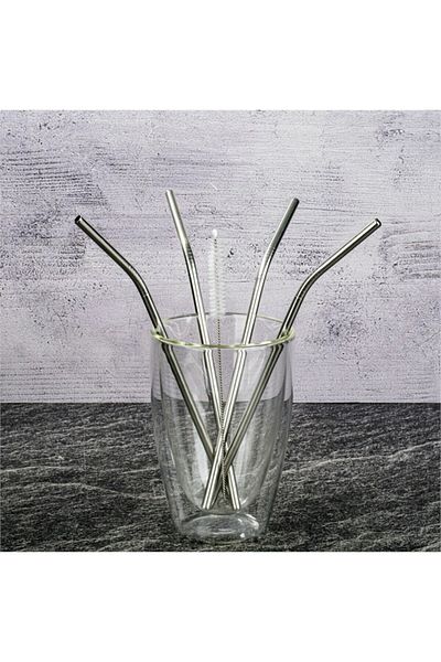 Tohana Set of Four Steel Straws