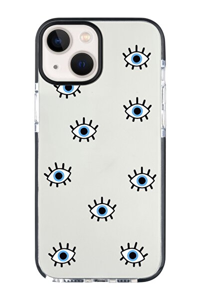 shoptocase Iphone 14 Plus Uyumlu Kenar Korumalı Anti Shock Mavi Gözler Tasarı...