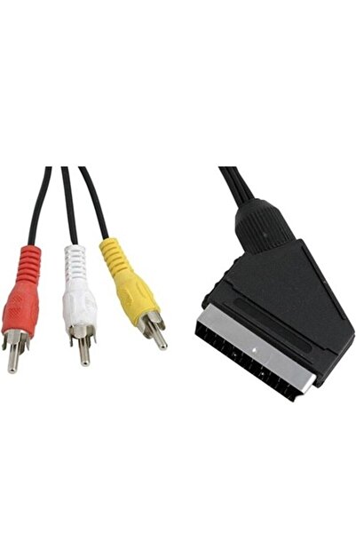 abnturk SCART Kablo - 3 RCA - 1.5 Metre - Kaliteli