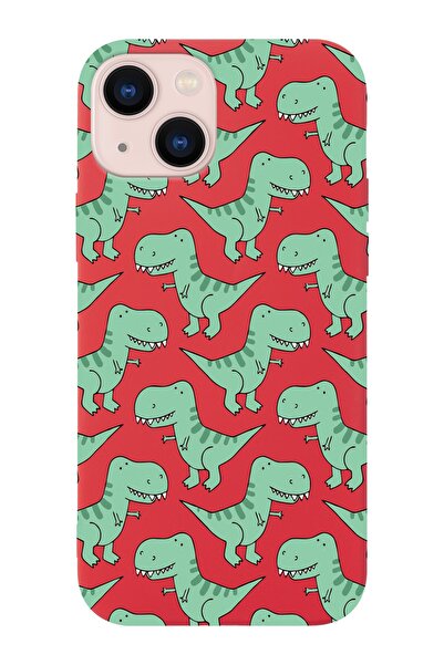 shoptocase Iphone 13 Lansman Dinazorlar Desenli Telefon Kılıfı