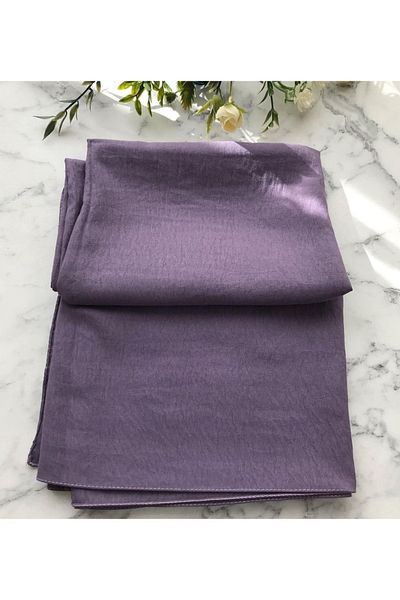 feronis Hijab Women's Cotton Jazz Shawl Model _ Soft Lilac