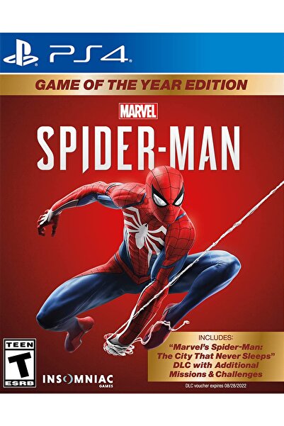 Sony Marvel Spiderman Game Of The Year Edition Playstation 4 Oyun Örümcek Adam PS4 Oyun