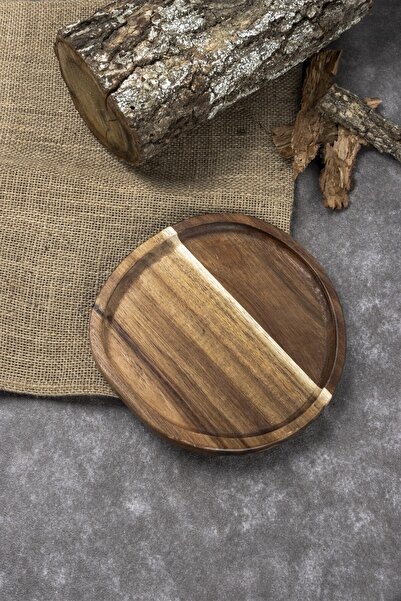 Naturalove Akasya Sunum Tabağı - Yuvarlak