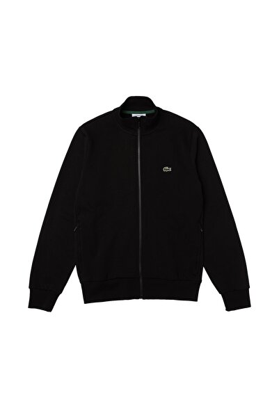 Lacoste Jacke Sweatshirt aus aufgerautem Fleece mit Reißverschluss