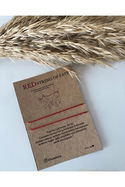 Ben Aleina Kırmızı Kader Bilekliği - Sevgili Bilekliği - Red Strıng Of Fate
