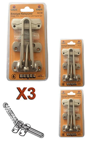 Beşel مشبك أمان للباب ستان (3 قطع)