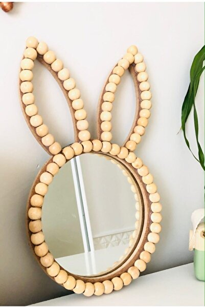 Hasirdukkanii Boncuklu Tavşan Ayna