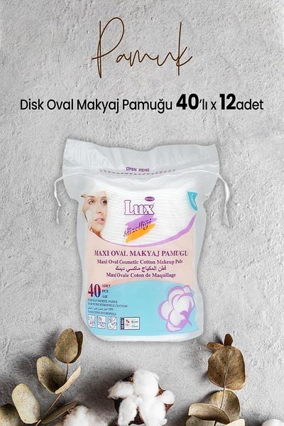 LUX Disc Oval Makeup Cotton 40 x 12 Pieces